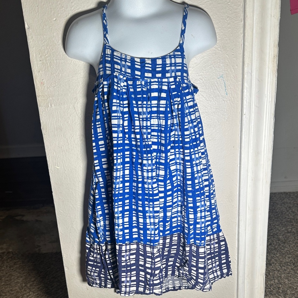 Old Navy Blue and White Kids Casual Dress